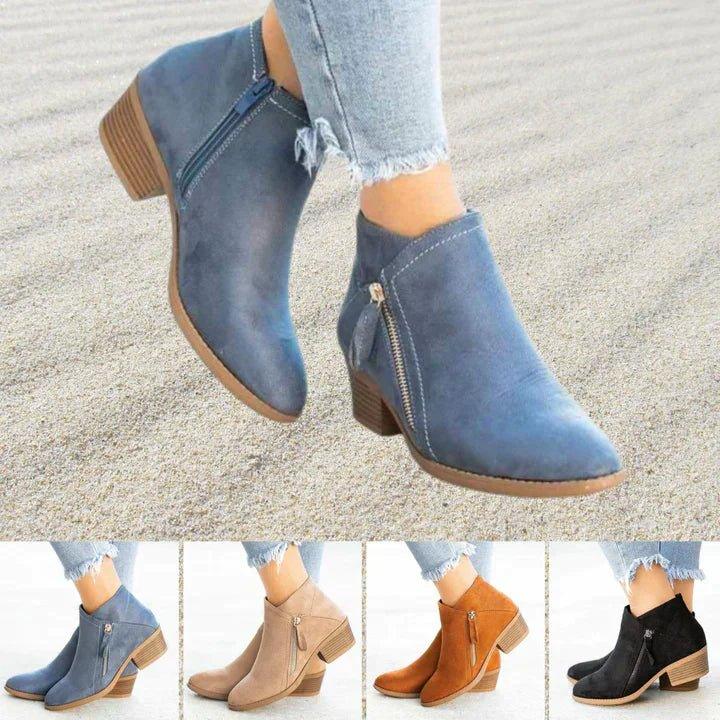 Women's Ankle Boots in Blue - View 7 | Bellmere