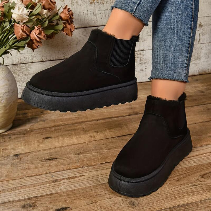Women's Insulated Winter Boots in Cream - View 5 | Bellmere