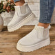 Women's Insulated Winter Boots in Cream - View 3 | Bellmere