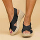 Karlie | Women's Cross Strap Espadrille Wedge Sandals Open Toe