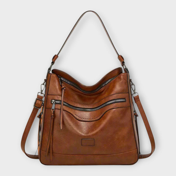 Women's Shoulder Bag with Modern Design in Black - View 3 | Bellmere