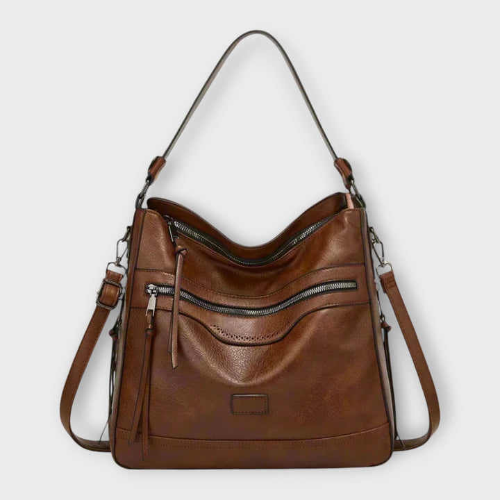 Women's Shoulder Bag with Modern Design in Black - View 2 | Bellmere