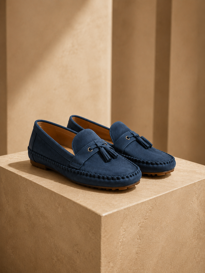 Women's Tassel Moccasin Loafers, Contoured Flat Slip-Ons