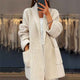 Women's loose longline knit cardigan with open front