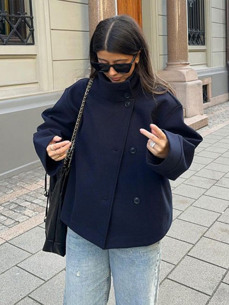 Women's double-breasted coat