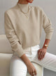 Women's Turtleneck Sweater in Light Green - View 5 | Bellmere