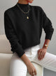 Women's Turtleneck Sweater in Light Green - View 6 | Bellmere