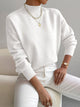 Women's Turtleneck Sweater in Light Green - View 2 | Bellmere