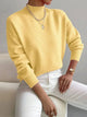 Women's Turtleneck Sweater in Light Green - View 4 | Bellmere