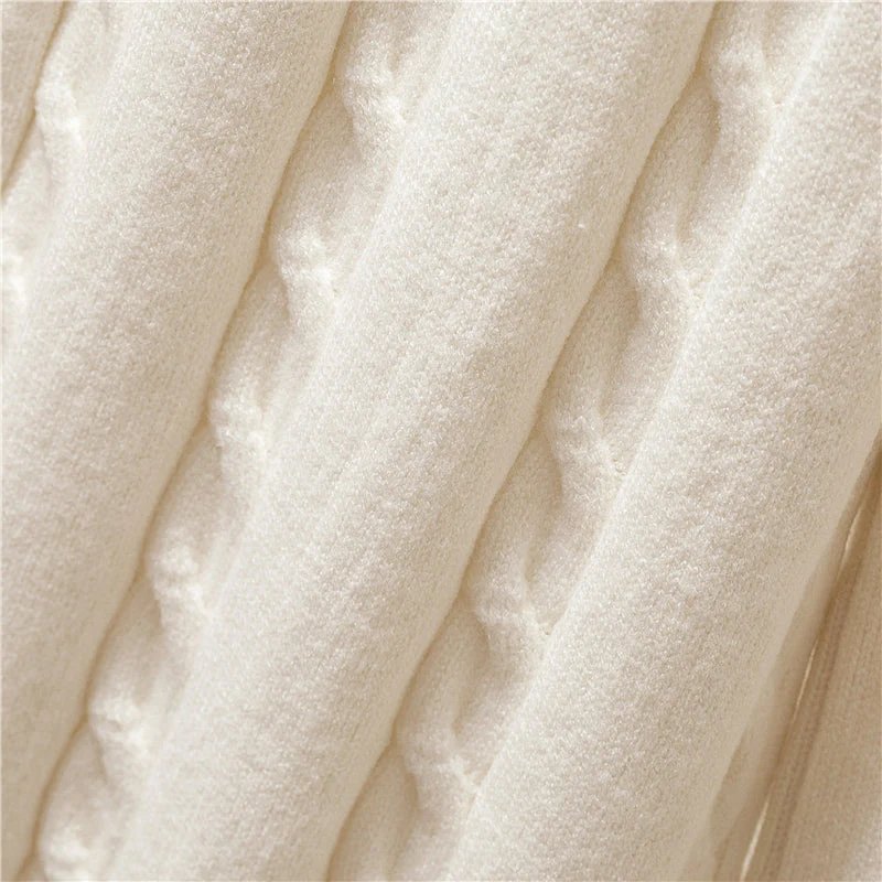 Women's Three-Piece Knit Set Two Piece Set in White - View 2 | Bellmere