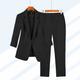 Women's tailored suit with notched lapel blazer and straight-leg trousers