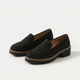 Women's penny loafers with rounded toes, chunky lugged soles and low block heels