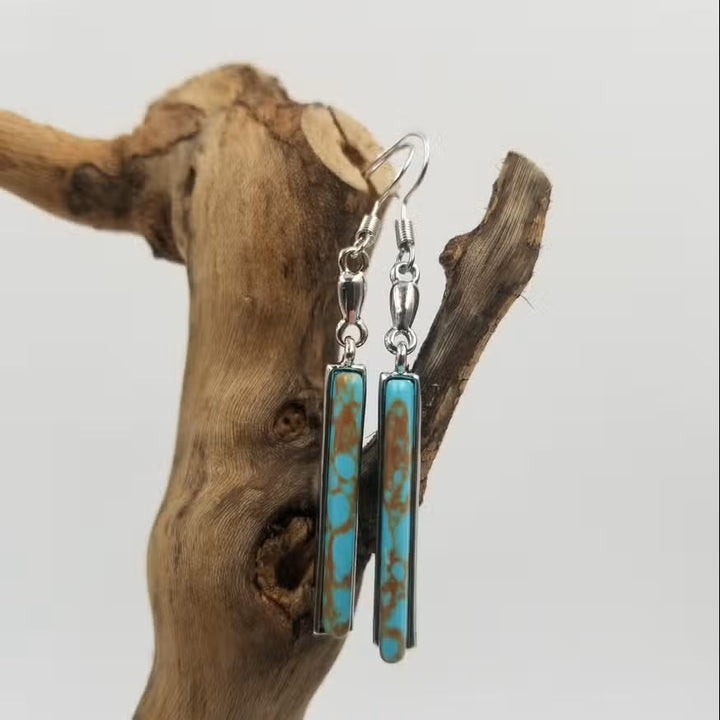 Vintage Turquoise Drop Earrings Accessories | Bellmere