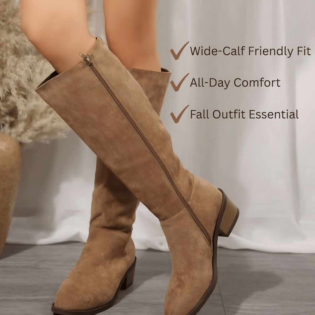 Women's Wide Calf Boots in Brown - View 5 | Bellmere