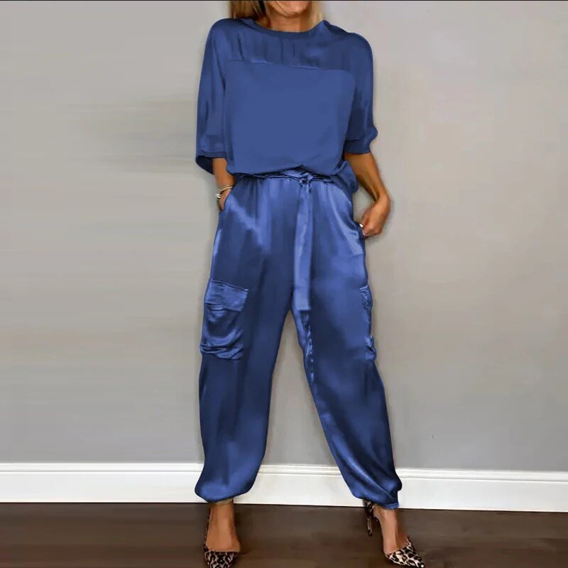 Relaxed Clothing Set in Gold - View 2 | Bellmere