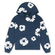 Men's floral printed pullover hoodie with hood and kangaroo pocket