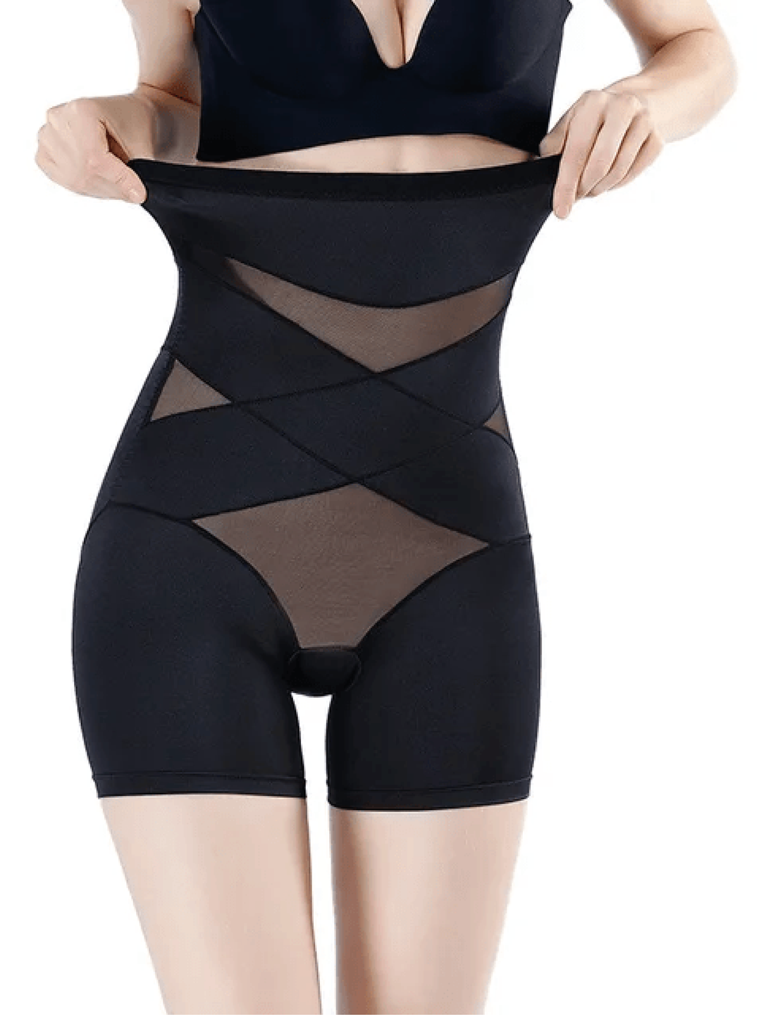 High-Waist Compression Shapewear in Black | Bellmere