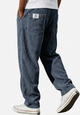 Men's relaxed ribbed trousers with elastic waist and side pockets