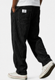 Men's relaxed ribbed trousers with elastic waist and side pockets