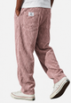 Men's relaxed ribbed trousers with elastic waist and side pockets