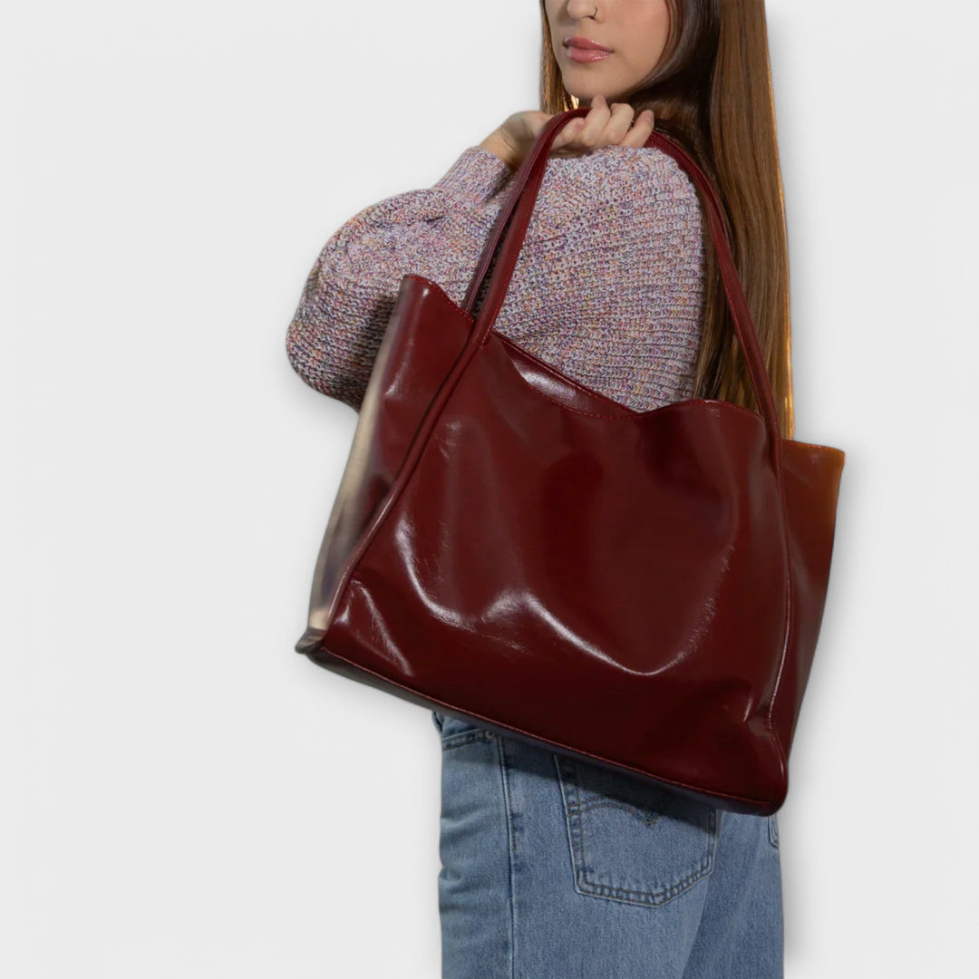 Women's Structured Handbag in Black - View 10 | Bellmere