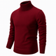 Ribbed turtleneck sweater with long sleeves