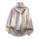 Women's Cozy Sweater in White - View 4 | Bellmere