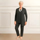 Women's Cardigan Top Pants Set in Taupe Brown - View 5 | Bellmere