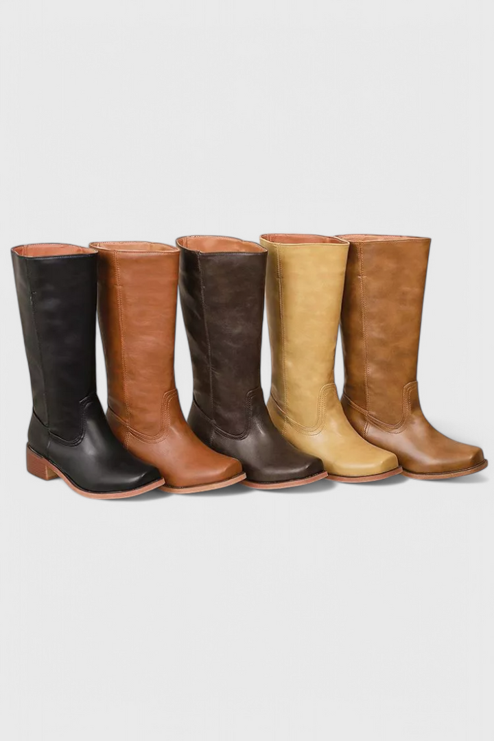 Women's Modern Classic All-Season Boots in Brown - View 22 | Bellmere