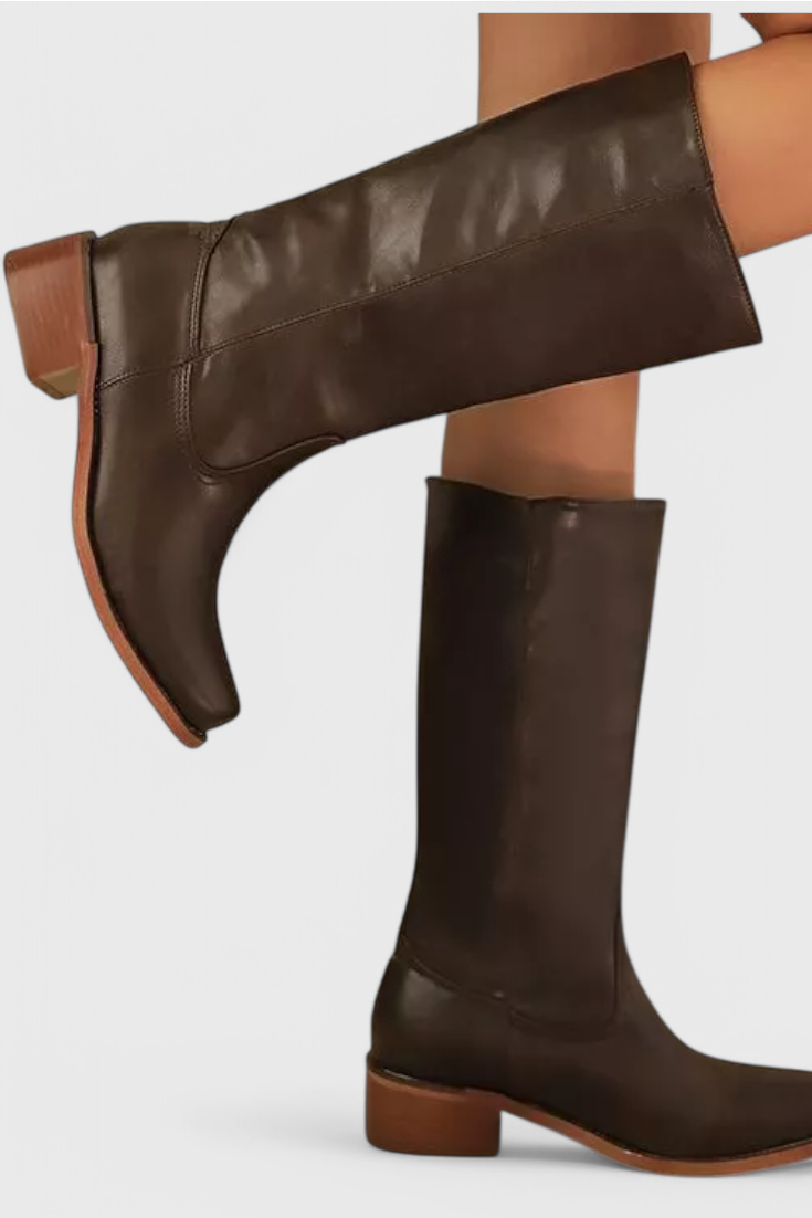 Women's Modern Classic All-Season Boots in Brown - View 18 | Bellmere