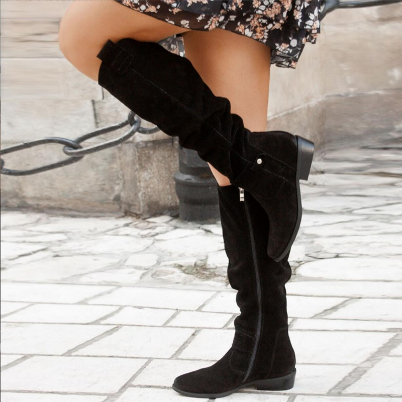 Women's Sleek Comfort Boots in Beige - View 2 | Bellmere