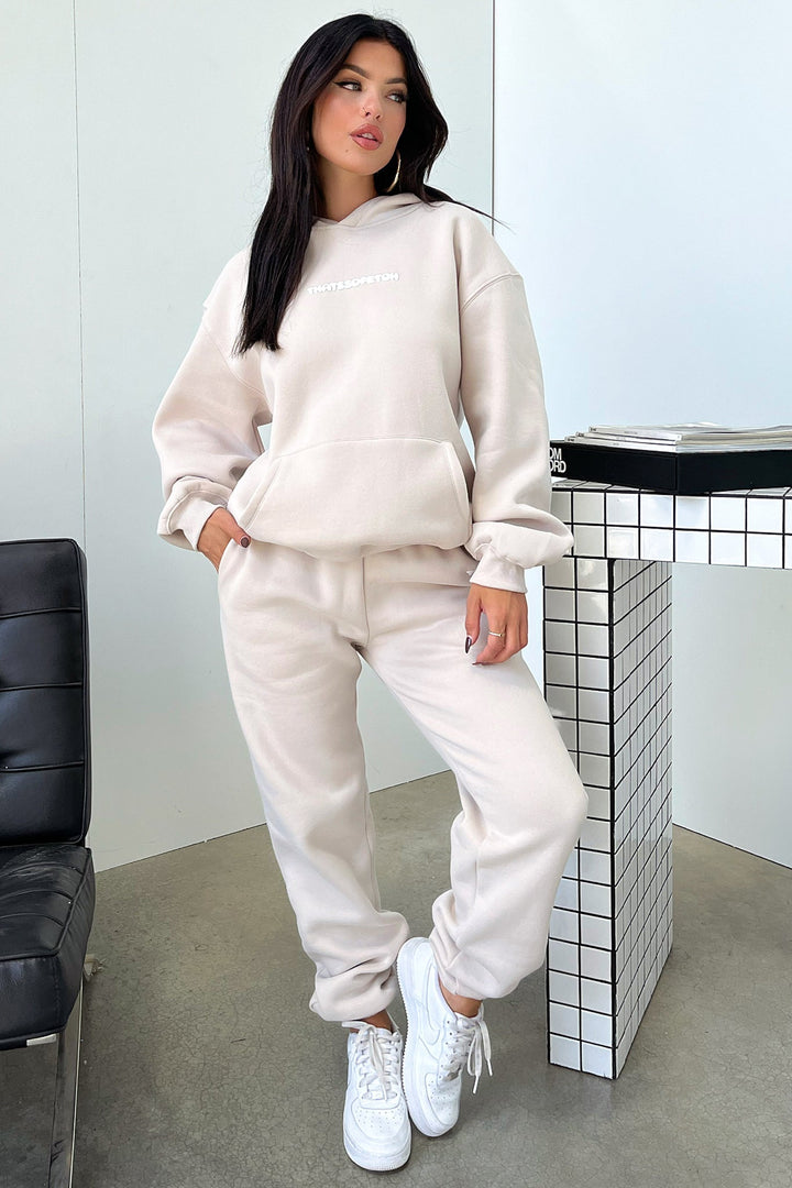 Women's bone cropped hoodie with hood, pouch pocket and long sleeves