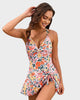 Women's Swim Dress Swimsuit Badpakken in Grass Green - View 5 | Bellmere
