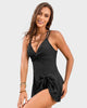 Women's Swim Dress Swimsuit Badpakken in Grass Green - View 3 | Bellmere
