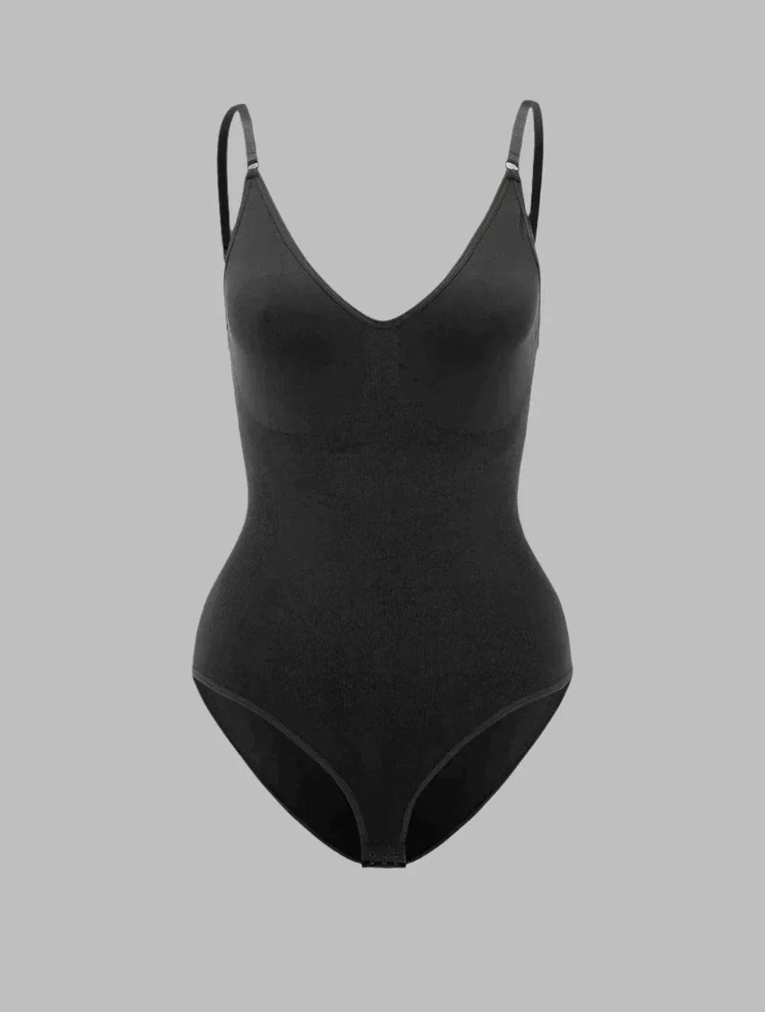 High-Waisted Shapewear Bodysuit in Black - View 18 | Bellmere