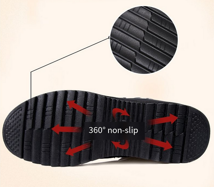 Lucy Women's Anti-Slip Winter Boots in Black - View 5 | Bellmere