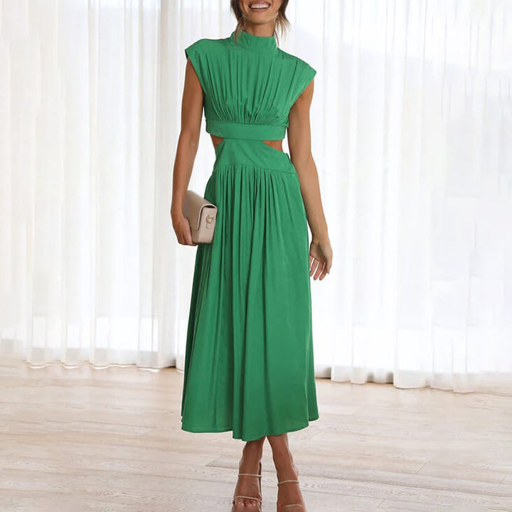 Women's Halter Neck Dress in Green | Bellmere