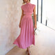 Women's Halter Neck Dress in Green - View 5 | Bellmere