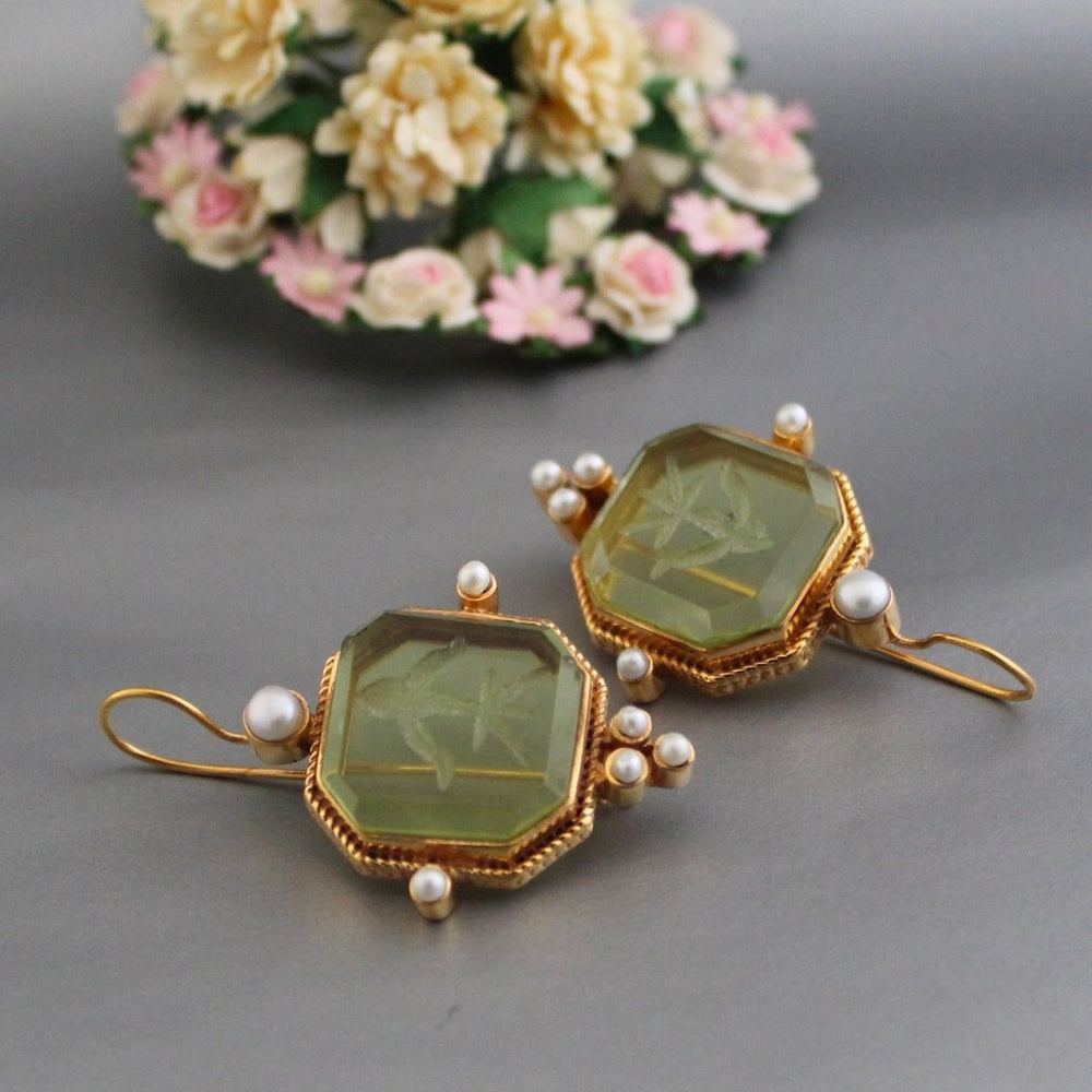 Vintage Pearl Earrings - View 2 | Bellmere