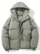 Women's hooded quilted puffer jacket with zip front and adjustable hem