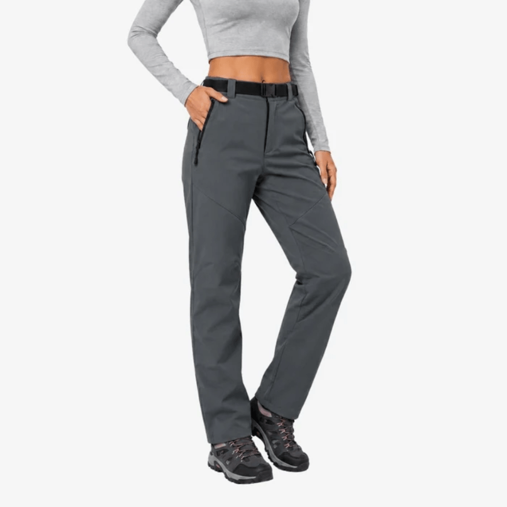 Women's straight-leg hiking pants with zipped pockets