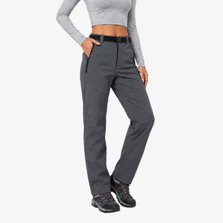 Women's straight-leg hiking pants with zipped pockets