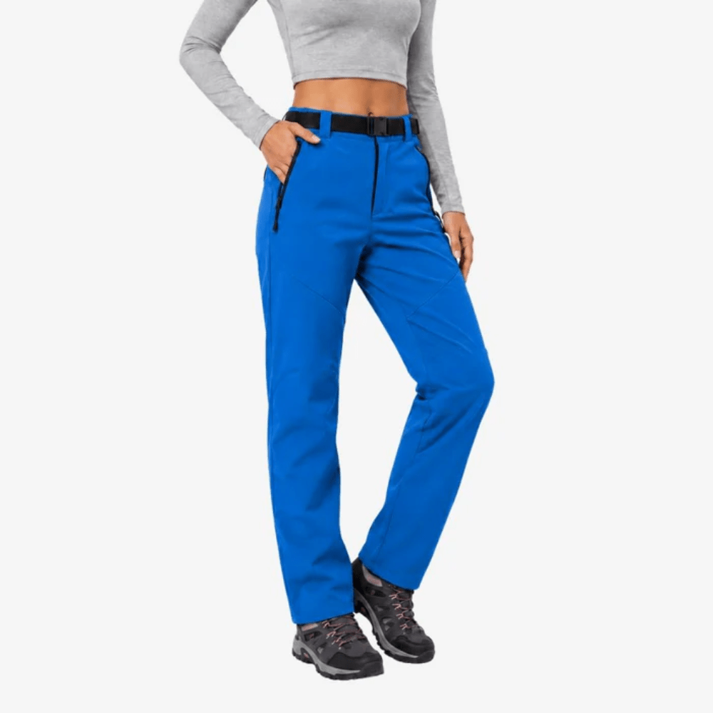 Women's straight-leg hiking pants with zipped pockets