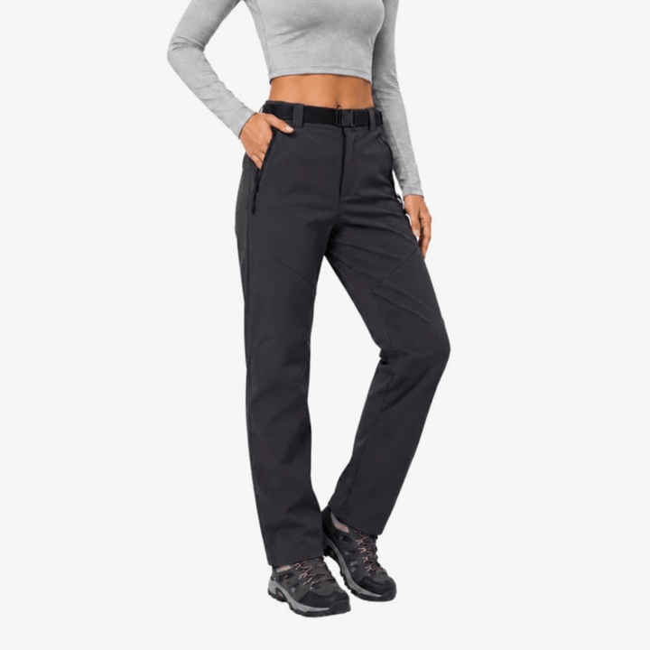 Women's straight-leg hiking pants with zipped pockets